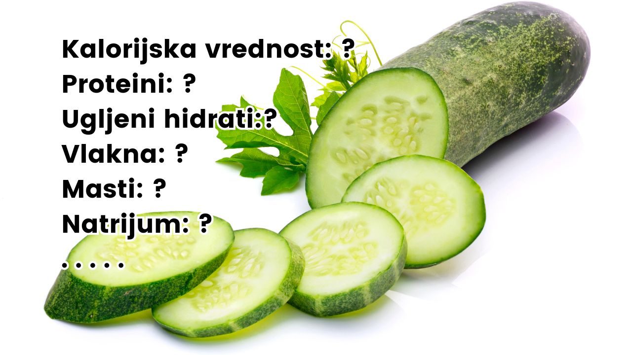 Nutritivne i kalorijske vrednosti krastavca