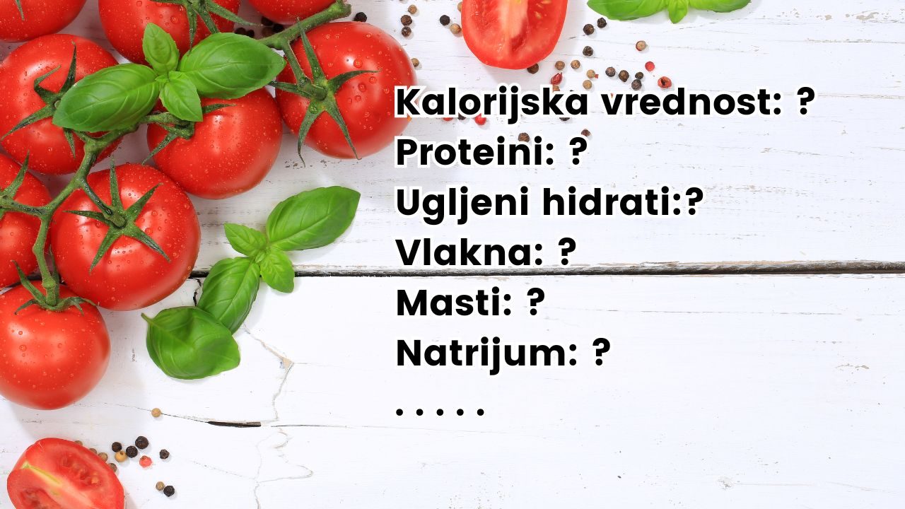 Nutritivne i kalorijske vrednosti paradajza